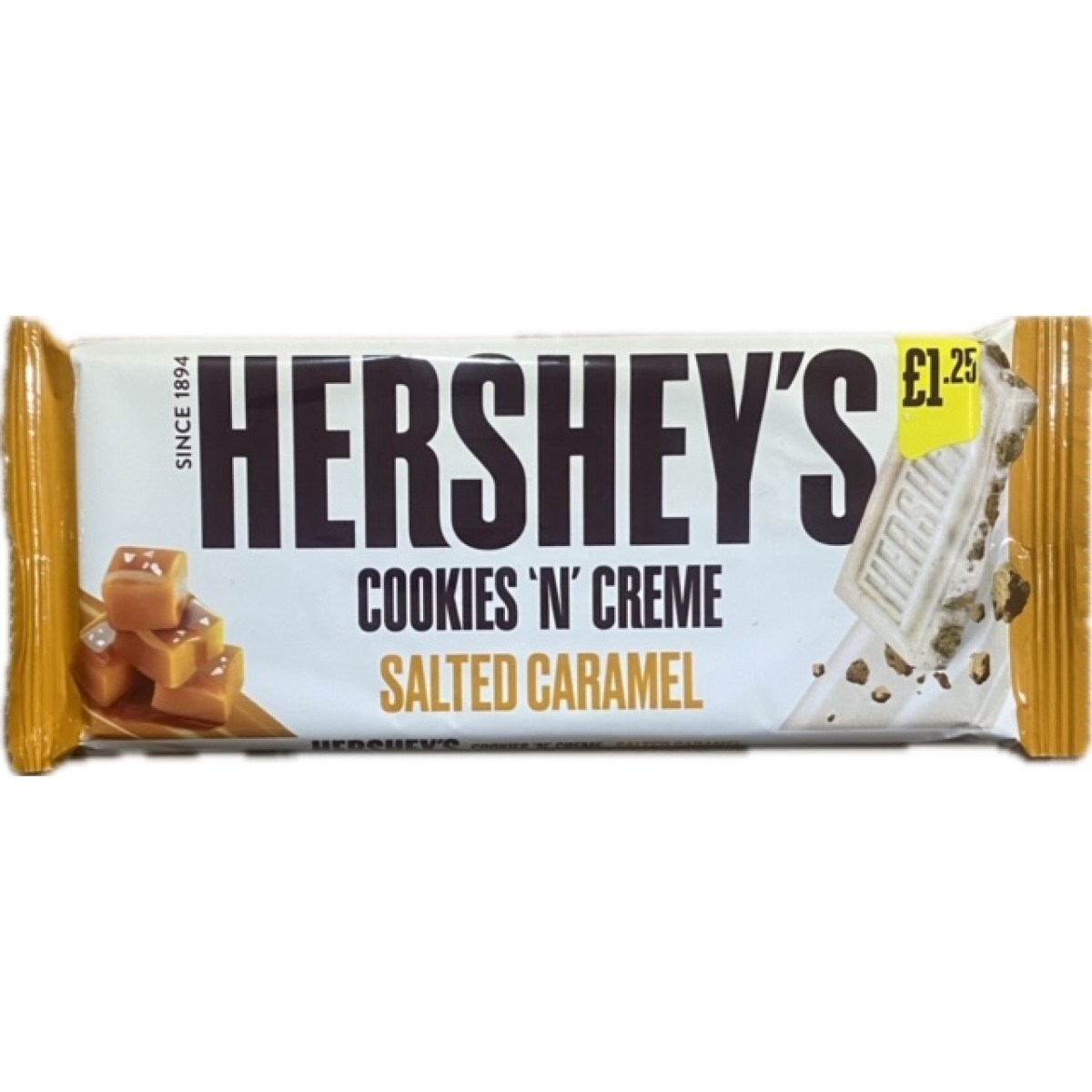 Hershey's cookies creme salted caramel bar